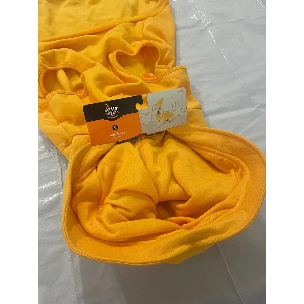 Hyde and Eek Boutique Pet Mustard Sweatshirt Costume XL Yellow Dog Halloween